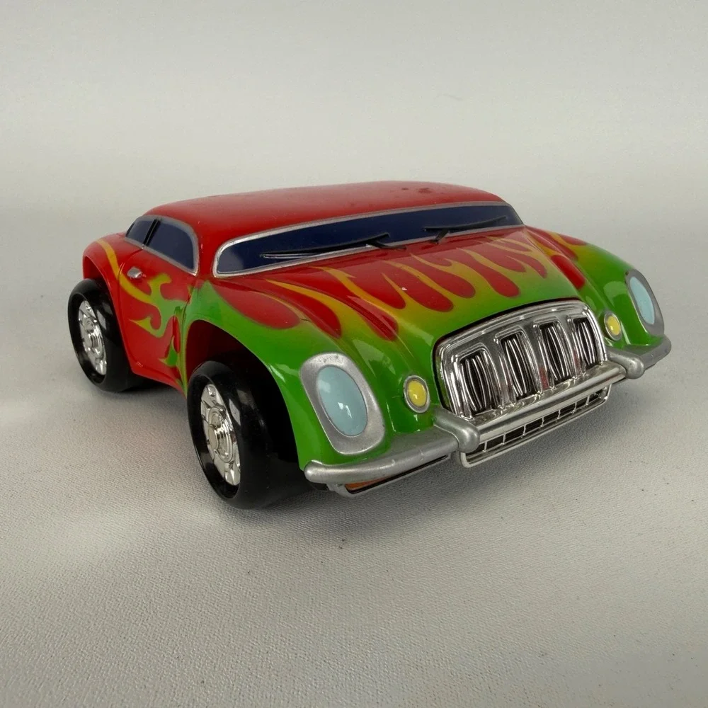 2003  Phat Boyz Storage Car‎ W Green-Yellow Flames. Yellow trunk car